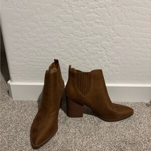 Brown Suede Ankle Boots